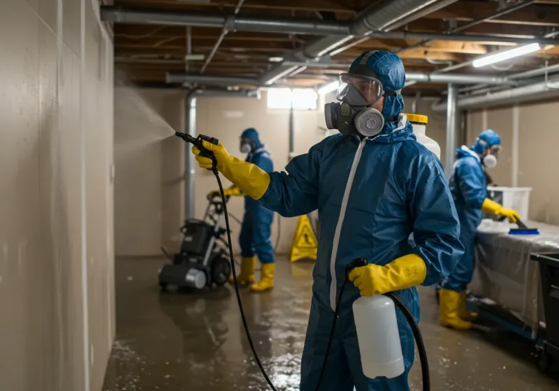 Basement Sanitization and Antimicrobial Treatment process in Tallapoosa County, AL