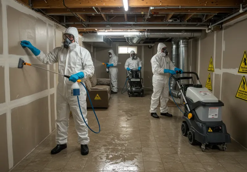 Basement Moisture Removal and Structural Drying process in Tallapoosa County, AL